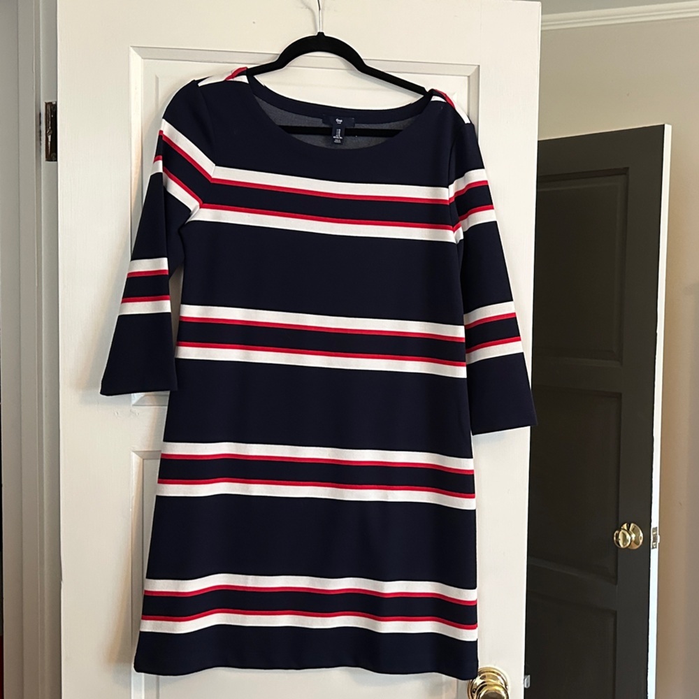 GAP Dark Blue and White Striped dress